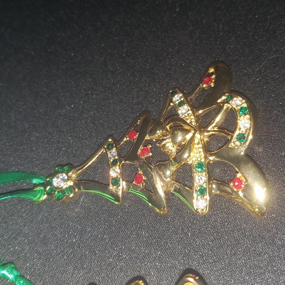 Gold Celtic Claddagh Christmas Tree Ornament Irish - Picture 3 of 9